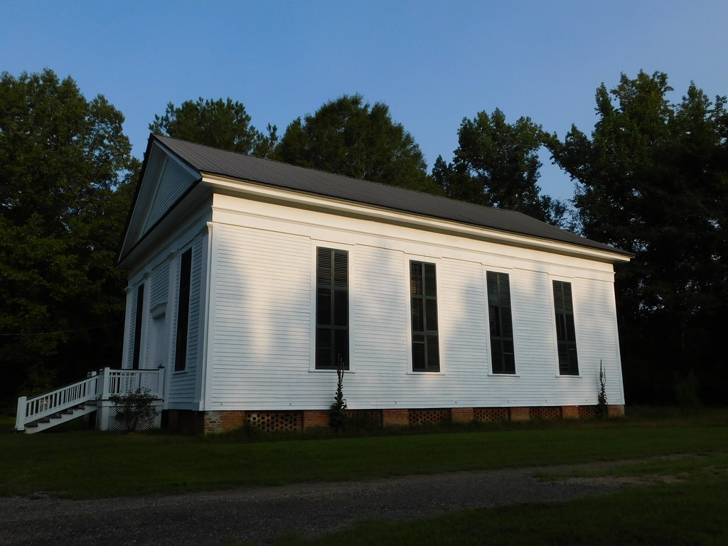 Photo of the side of the church