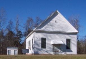 Photo of the front of the church
